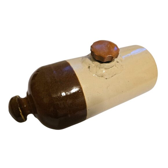 Antique Stoneware Bed Wamer Made in Canada Vintage Crock Medalta Pottery Ltd - Picture 6 of 8